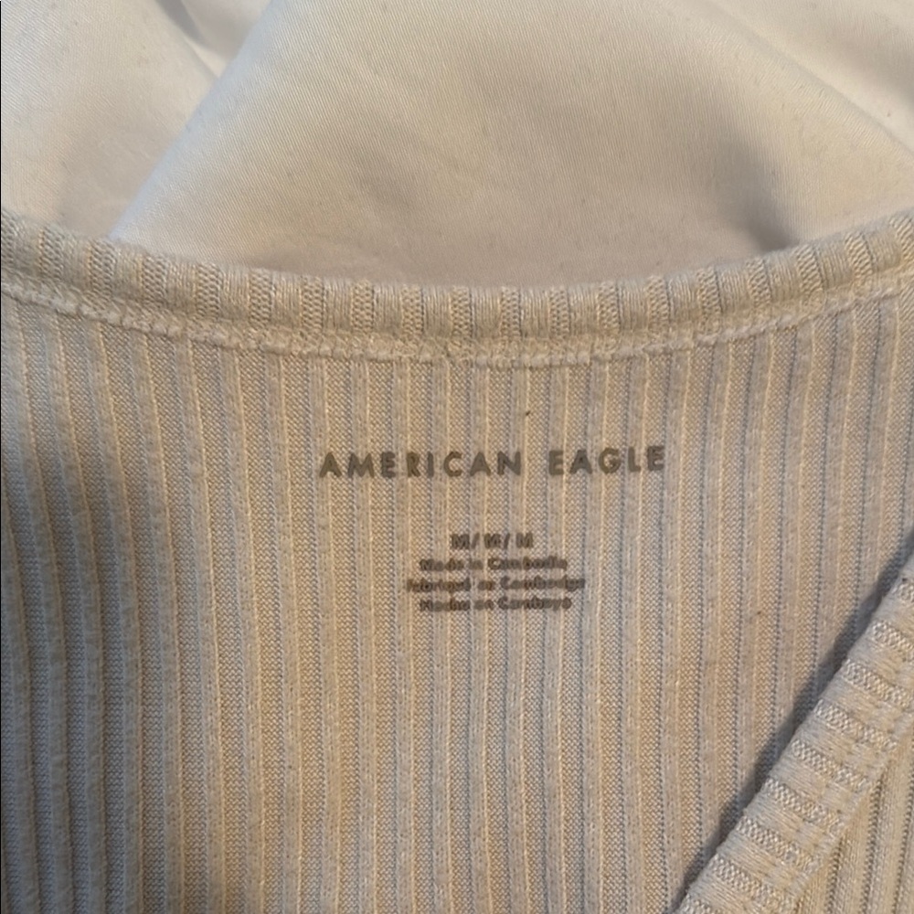 White Ribbed Tank Top - Picture 4 of 4